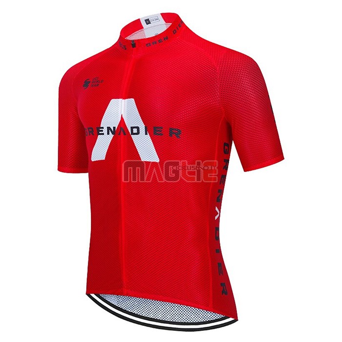 Maglia Ineos Grenadiers Manica Corta 2021 Rosso